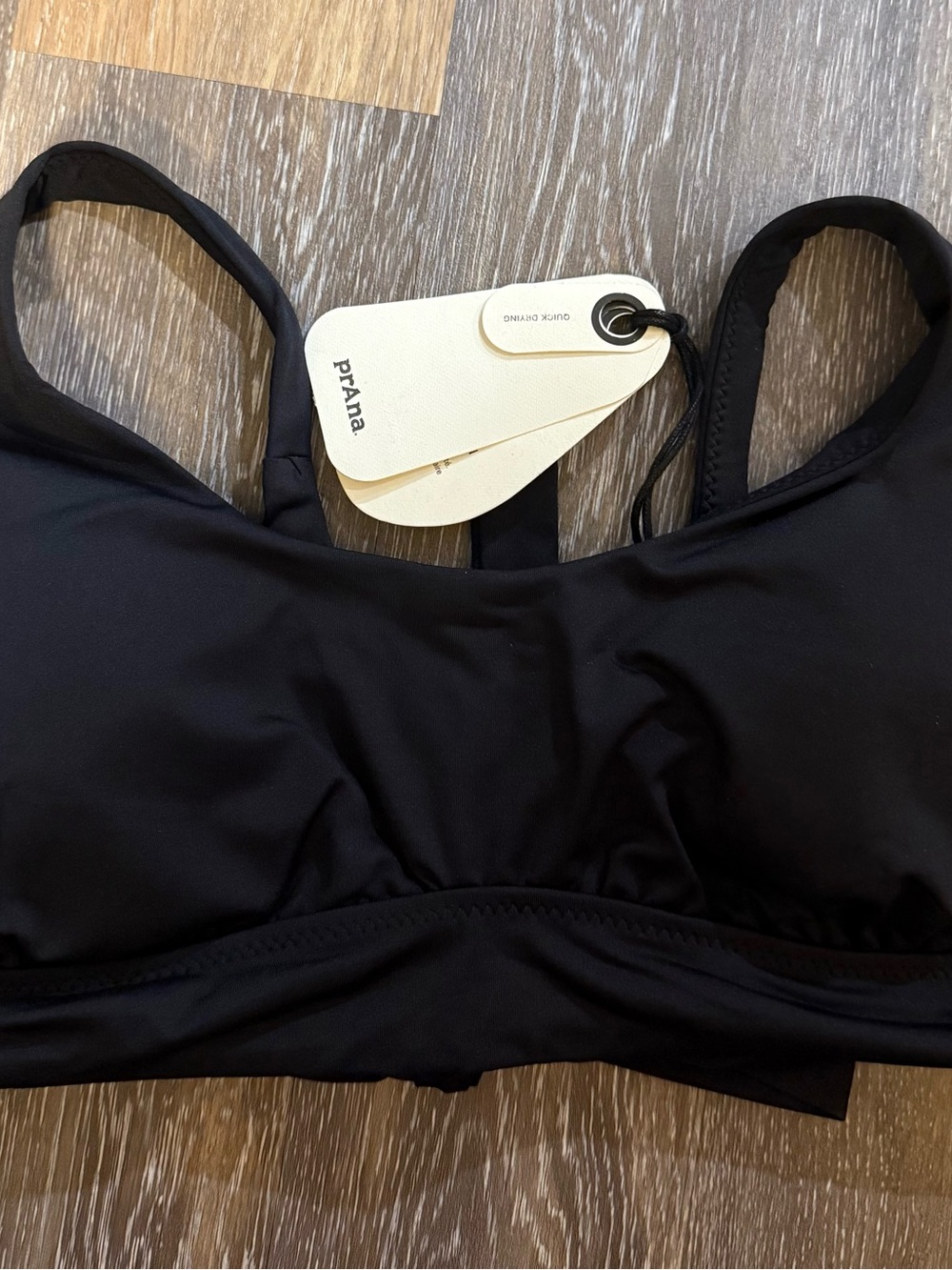 Prana Mallorca Black Women's Bikini Top